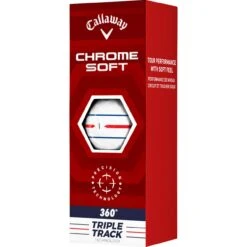 Callaway Chrome Soft 360 Triple Track Golfbälle - 12er Pack, Weiß -Trolley Und Golf Zubehör callaway chrome soft 360 triple track golfbaelle 12er pack weiss weiss 5060581 5IEWX3KkTsLaVx 1280x1280