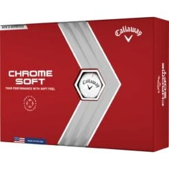 Callaway Chrome Soft Golfbälle - 12er Pack, Weiß