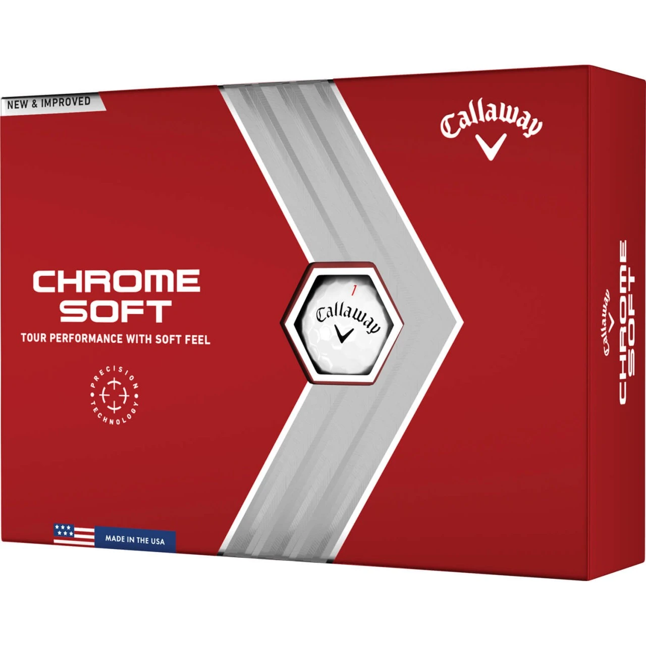 Callaway Chrome Soft Golfbälle - 12er Pack, Weiß 3 Callaway Chrome Soft Golfbälle - 12er Pack, Weiß