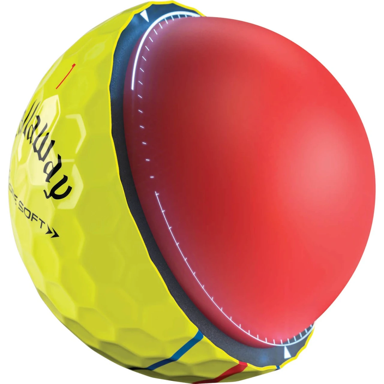 Callaway Chrome Soft Triple Track Golfbälle - 12er Pac, Gelb 7 Callaway Chrome Soft Triple Track Golfbälle - 12er Pac, Gelb – Bild 5