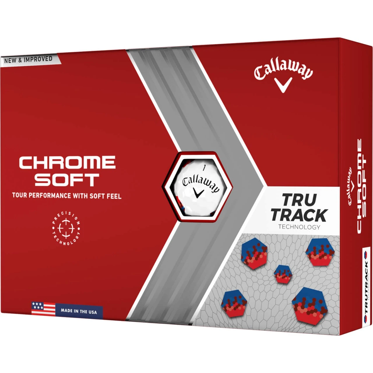 Callaway Chrome Soft TruTrack Golfbälle - 12er Pack, Weiß 3 Callaway Chrome Soft TruTrack Golfbälle - 12er Pack, Weiß