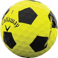 Callaway Chrome Soft Truvis Golfbälle - 12er Pack, Gelb/schwarz -Trolley Und Golf Zubehör callaway chrome soft truvis golfbaelle 12er pack gelbschwarz gelb 11141643 3o8TRf1JWWwn3s 1280x1280