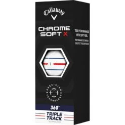 Callaway Chrome Soft X 360 Triple Track Golfbälle-12er Pack, Weiß -Trolley Und Golf Zubehör callaway chrome soft x 360 triple track golfbaelle 12er pack weiss weiss 5060582 3Lf0YiqRy5RSUR 1280x1280