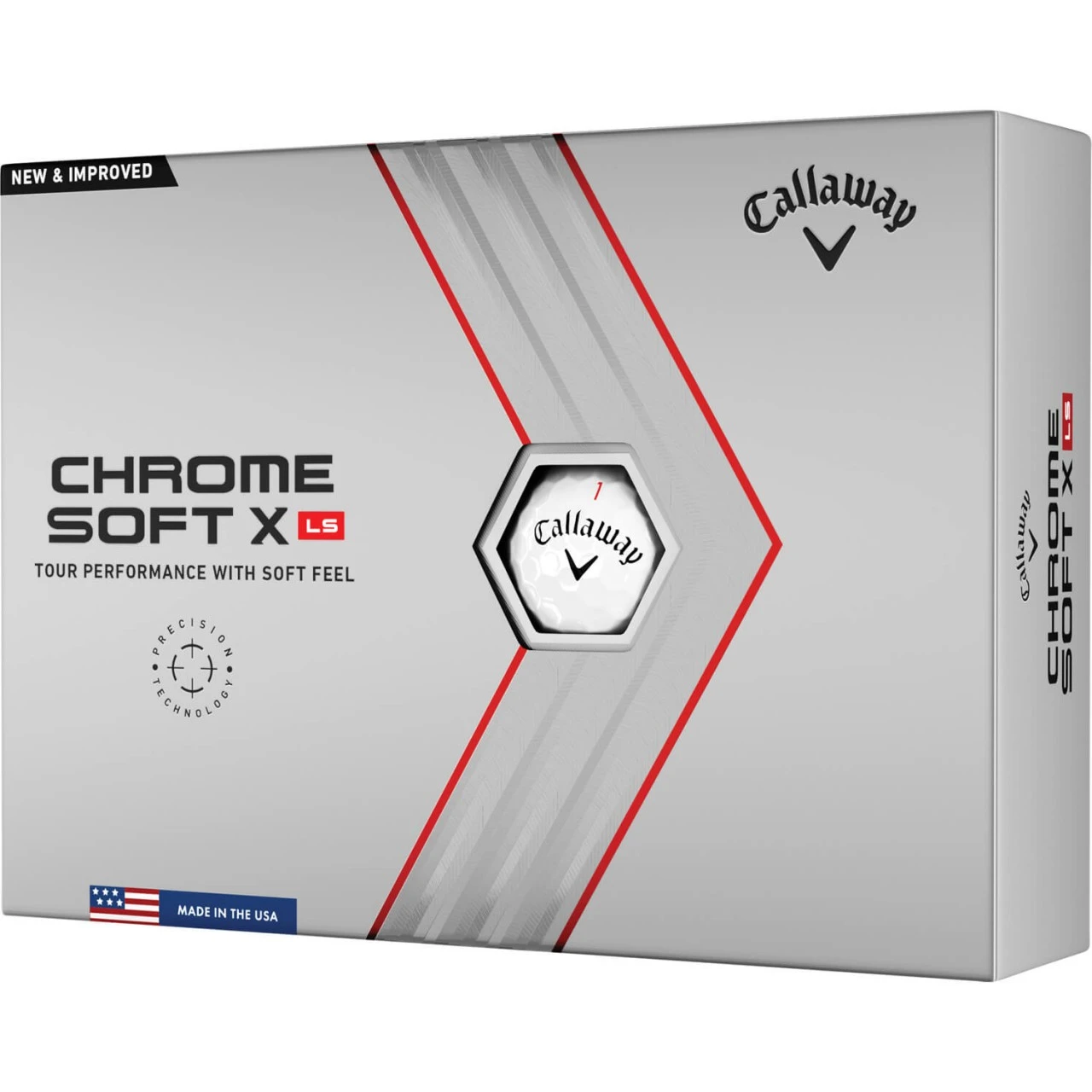 Callaway Chrome Soft X LS Golfbälle - 12er Pack, Weiß 3 Callaway Chrome Soft X LS Golfbälle - 12er Pack, Weiß