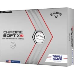 Callaway Chrome Soft X Triple Track LS 22 Golfbälle - 12er, Weiß