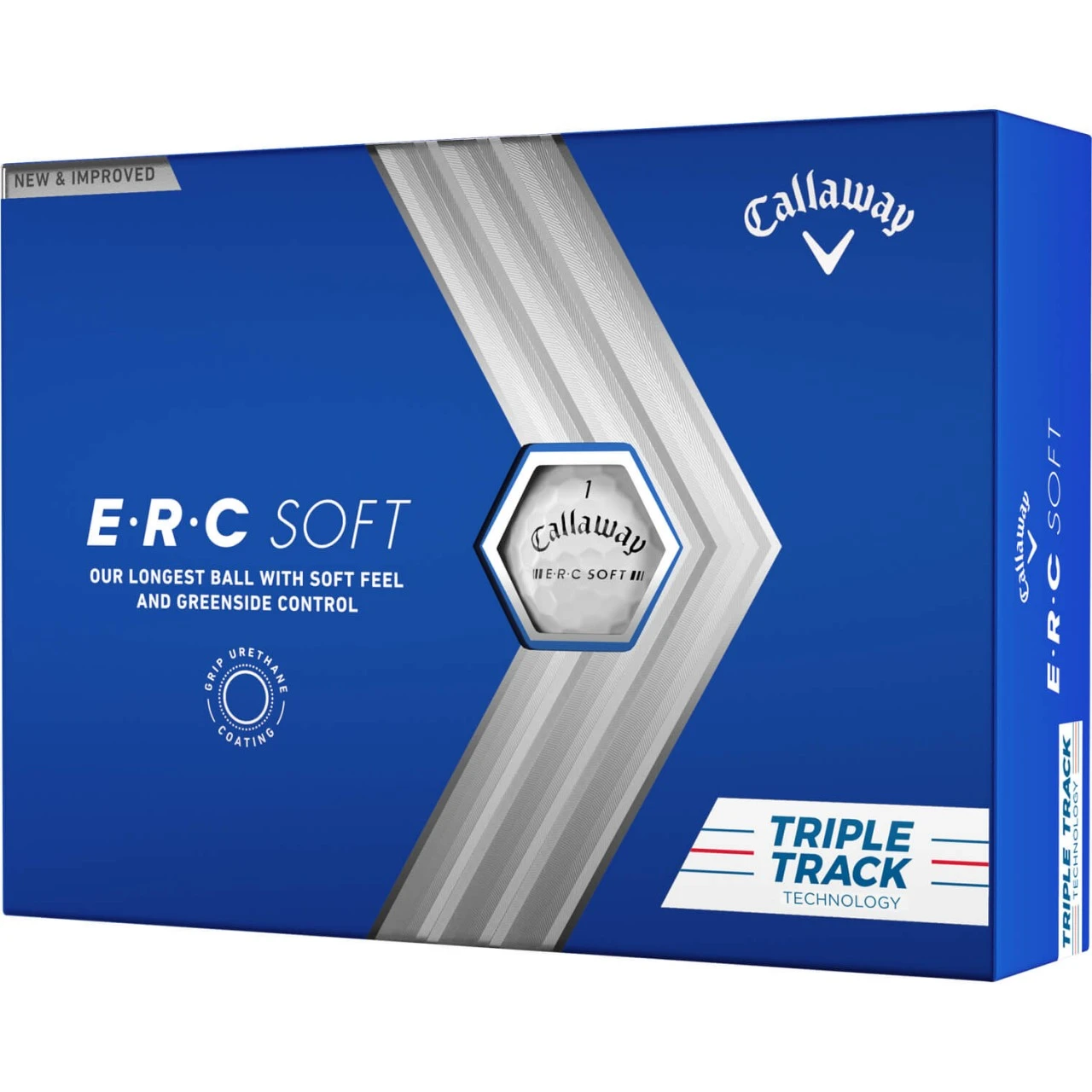 Callaway ERC Soft Triple Track 23 Golfbälle - 12er Pack, Weiß 3 Callaway ERC Soft Triple Track 23 Golfbälle - 12er Pack, Weiß