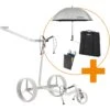 JuStar Elektro Trolley Carbon Light 3Rad - Set, Titangrau