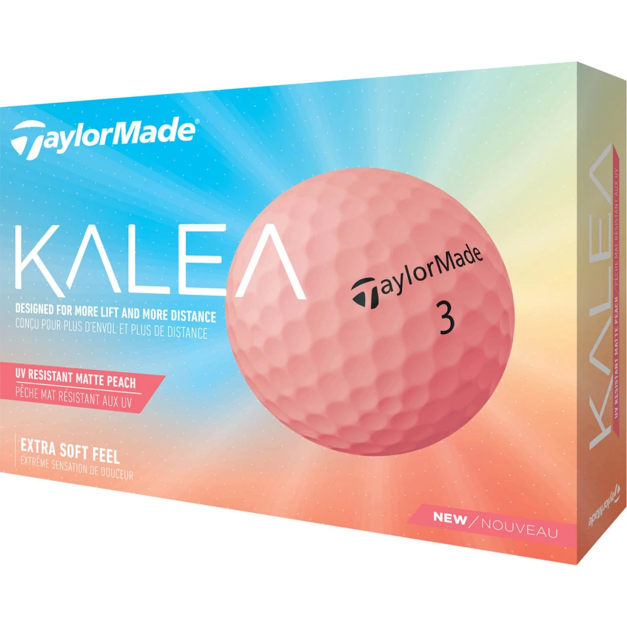 TaylorMade Kalea Golfbälle - 12er Pack, Aprikot 3 TaylorMade Kalea Golfbälle - 12er Pack, Aprikot