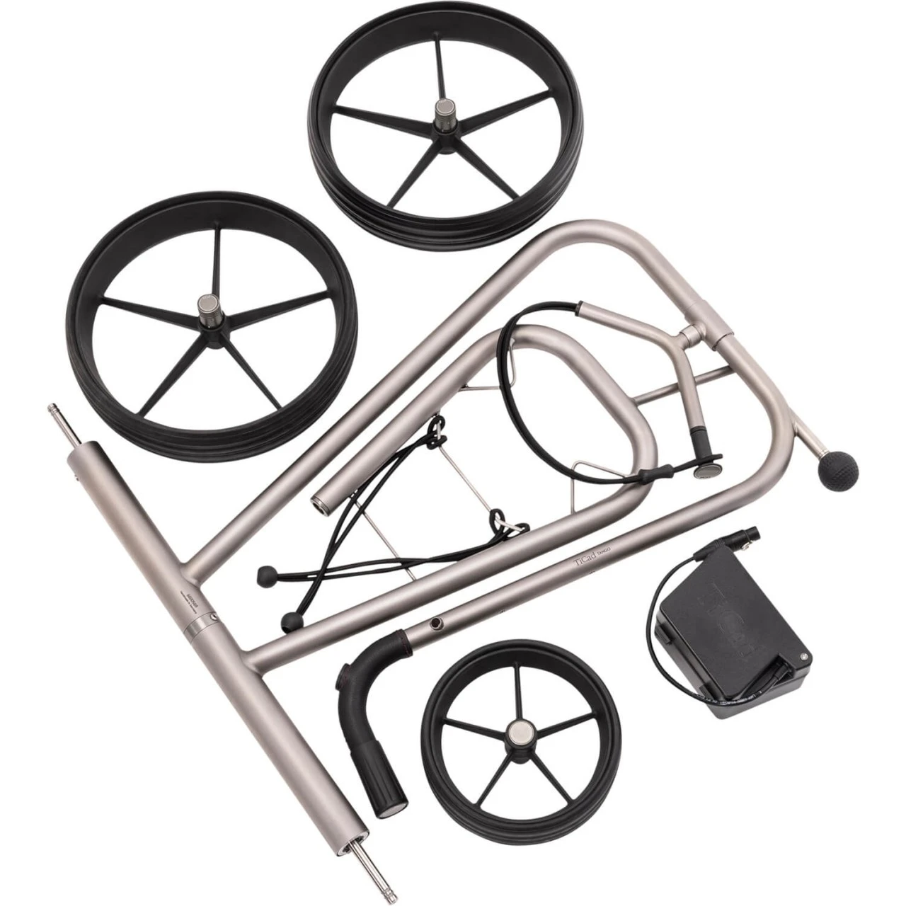 TiCad Elektrotrolley Tango Inkl. Parkbremse Und Tasche, Titangrau 5 TiCad Elektrotrolley Tango Inkl. Parkbremse Und Tasche, Titangrau – Bild 3