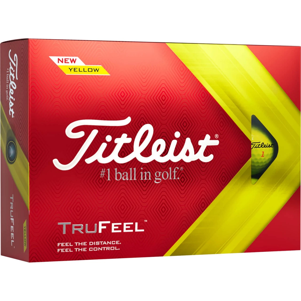 Titleist TruFeel Golfbälle 2022, Gelb 3 Titleist TruFeel Golfbälle 2022, Gelb