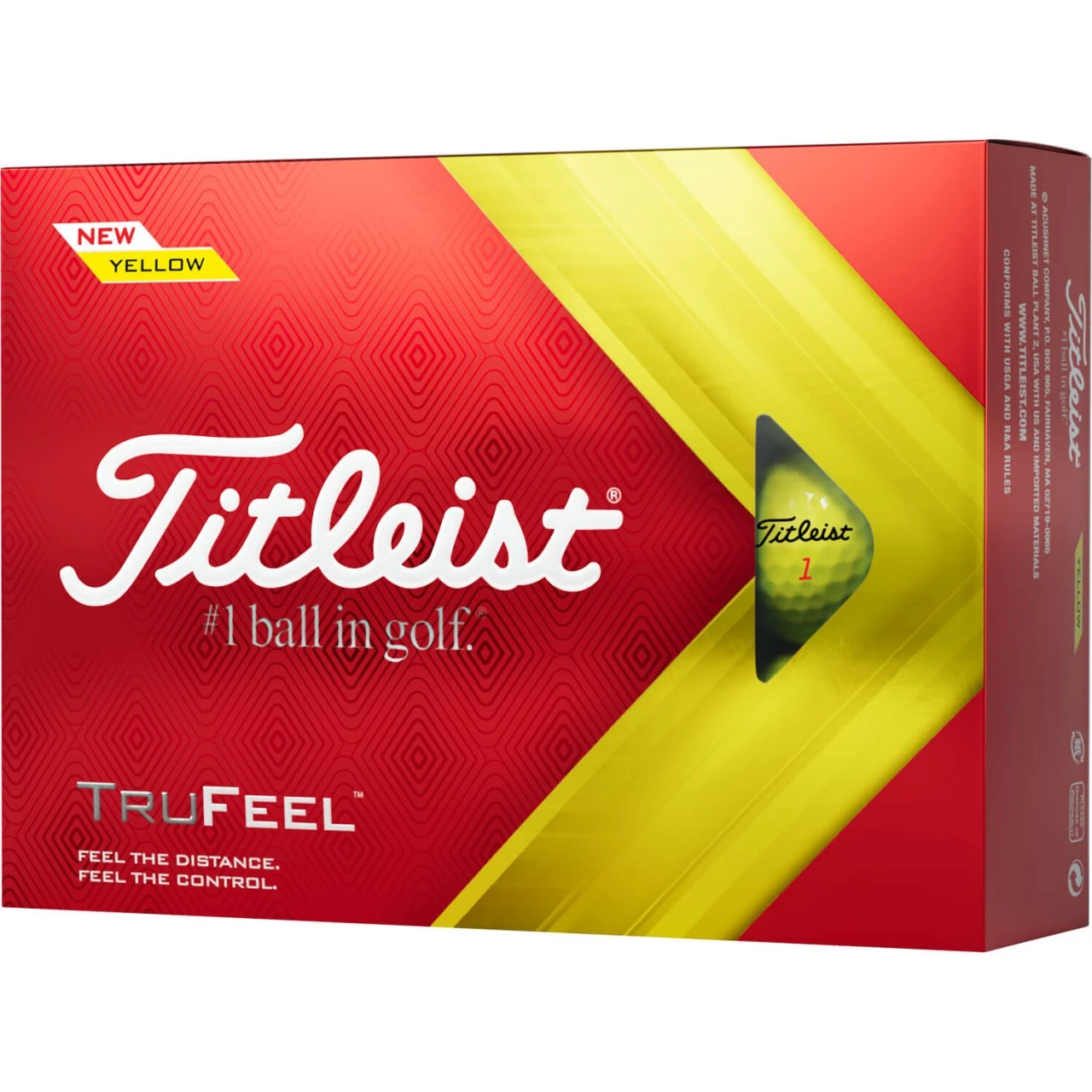 Titleist TruFeel Golfbälle 2022, Gelb 4 Titleist TruFeel Golfbälle 2022, Gelb – Bild 2