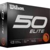 Wilson Staff Fifty Elite 23 Golfbälle - 12er Pack, Orange