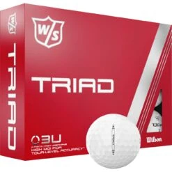 Wilson TRIAD Golfbälle 2022 - 12er Pack, Weiß -Trolley Und Golf Zubehör wilson triad golfbaelle 2022 12er pack weiss weiss 1117127 3EFnuUR6z5bdMh 1280x1280